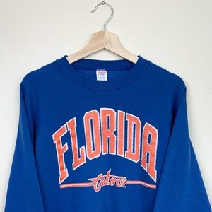 Vintage 80’s University of Florida UF Gators Spellout Raglan Crewneck Sweatshirt